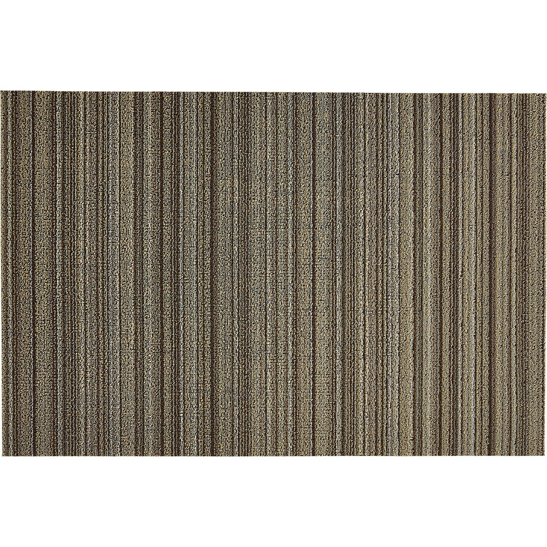 Skinny Stripe Shag Floor Mat, Mushroom