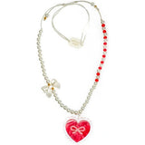 Sweetheart Bow Pearl Necklace