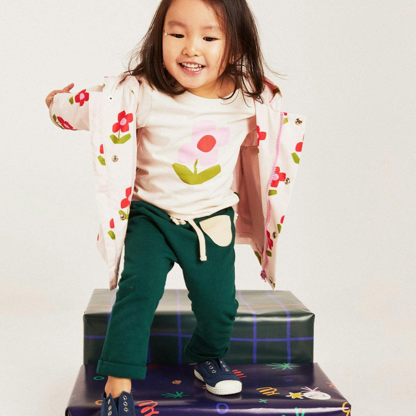 Recycled Cotton Flower Baby T-Shirt