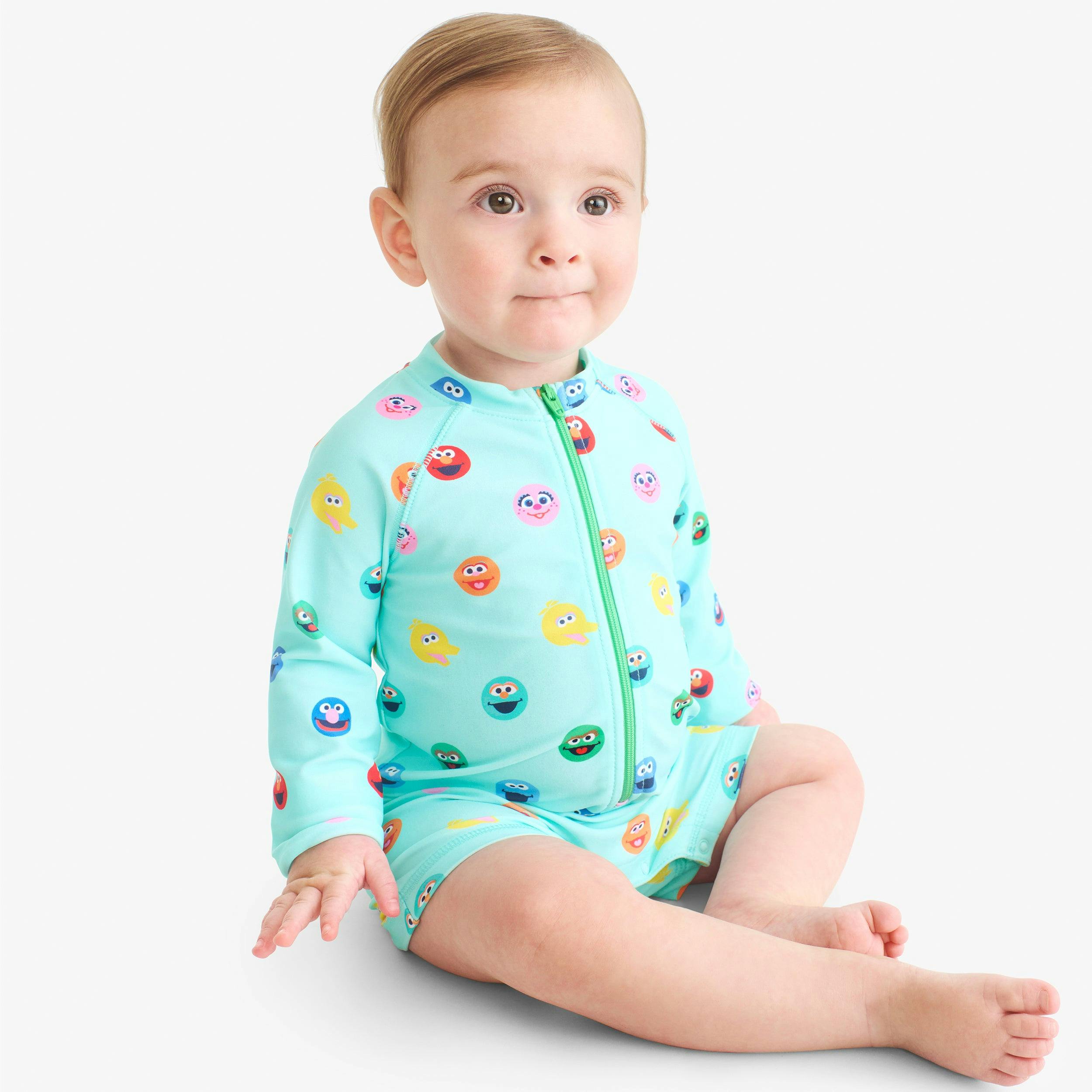 Baby Sesame Street one-piece rash guard