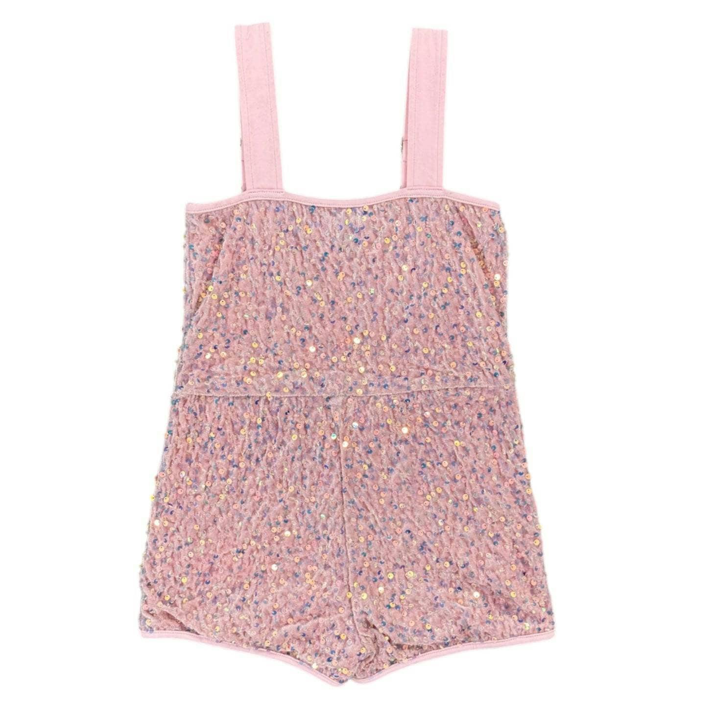 Pretty in Pink Sequin Overalls