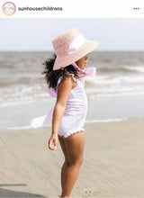 Palmetto Girl’s Hat - Red Ric-Rac Ribbon