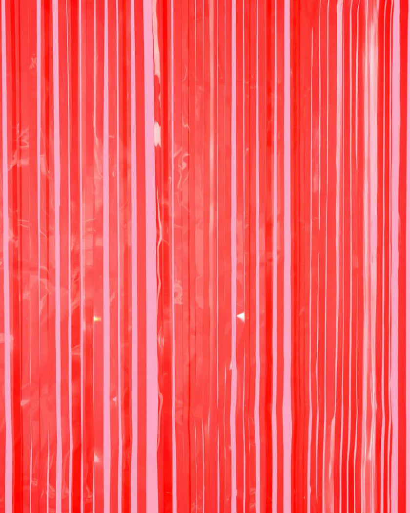 Cherry Red Curtain - set of 2 curtains