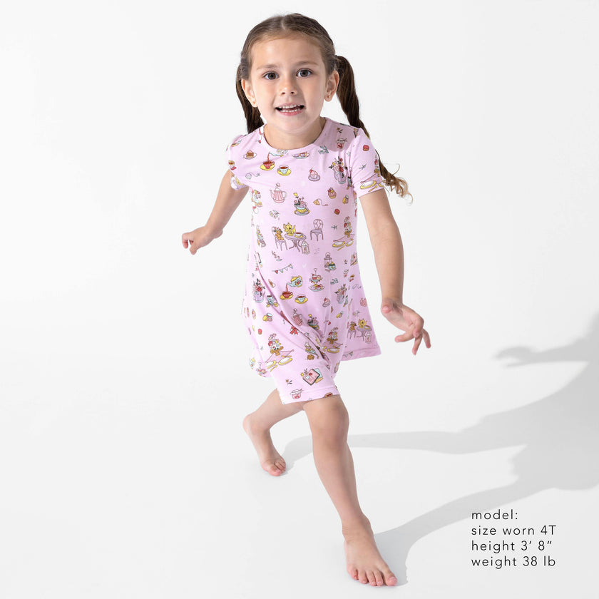 Tea Party Girls' Short Sleeve Dress