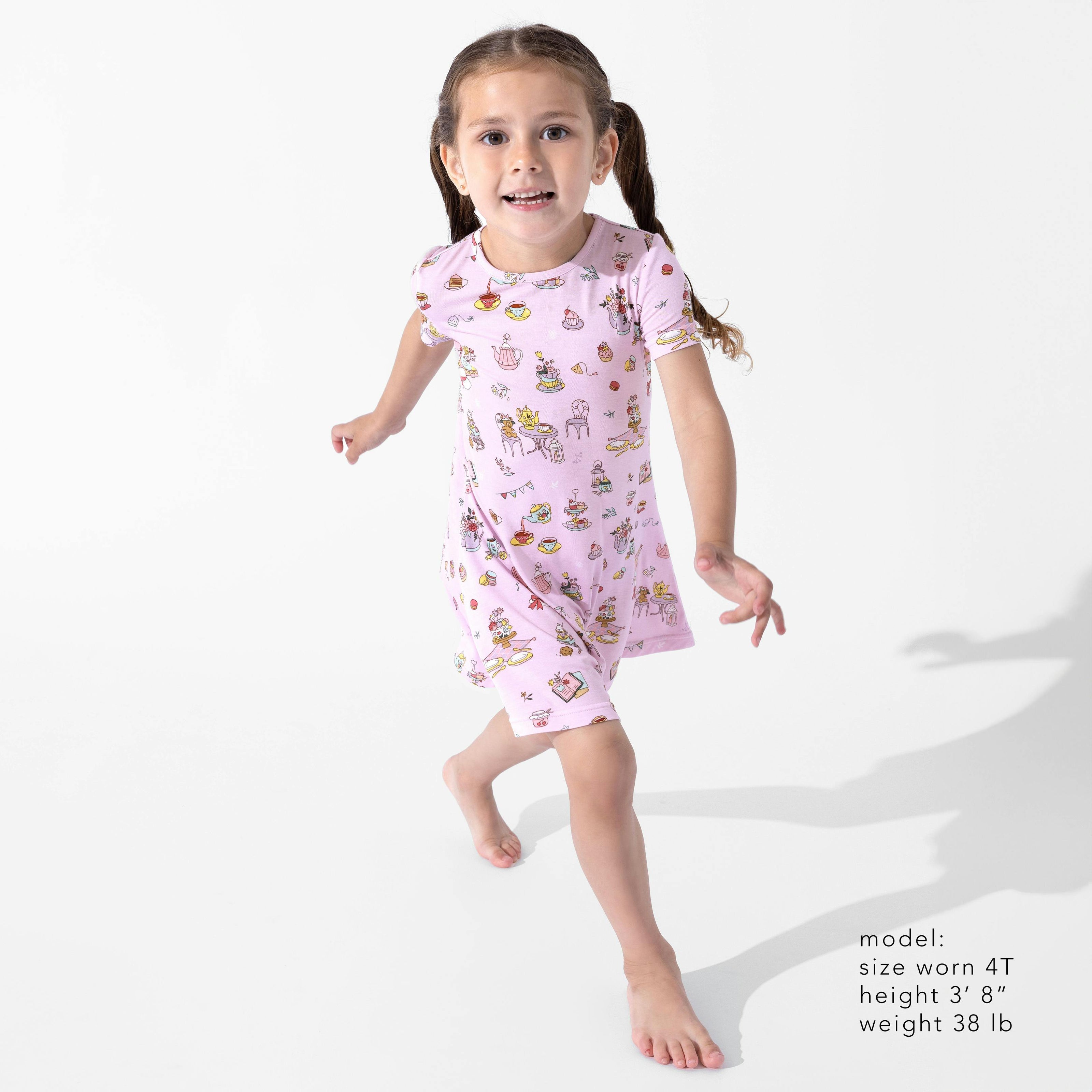 Tea Party Girls' Short Sleeve Dress