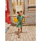 Crochet Trim Ruffle Dress 2.0, Green