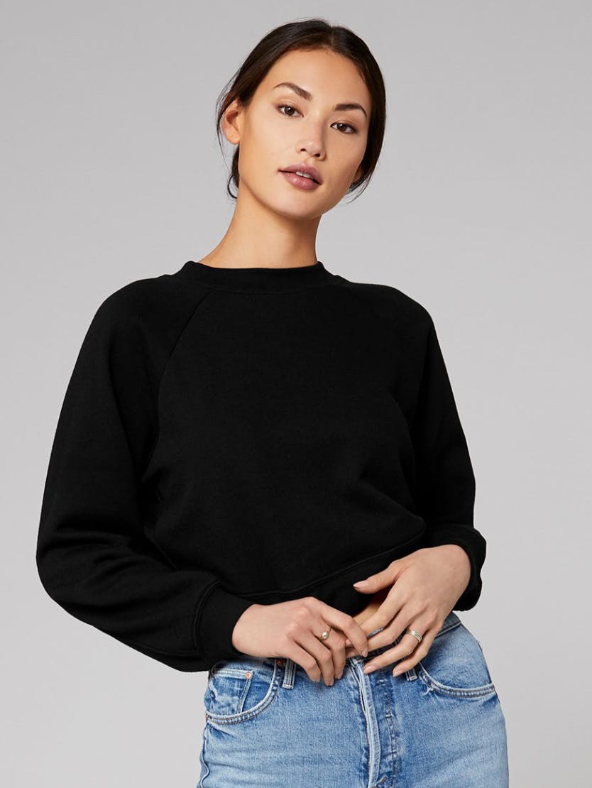 Custom Embroidered Women's Sweatshirt with Neckline Embroidery