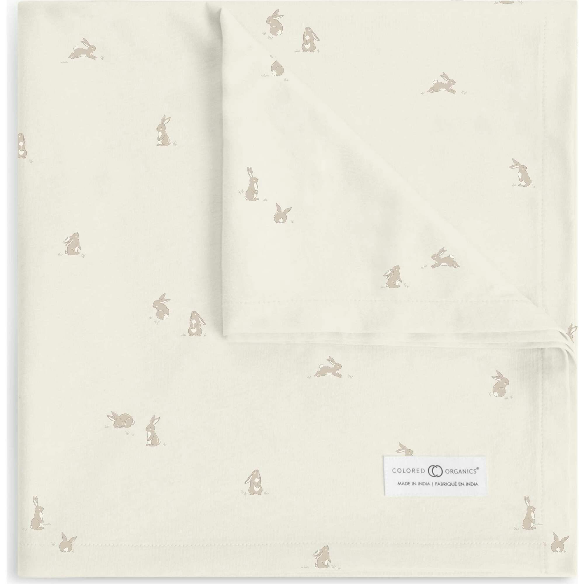 Swaddle Blanket | Bunny / Oat + Clay