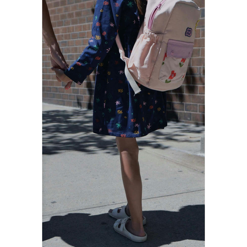 Recycled Cotton Confetti Kid Ruffle Dress