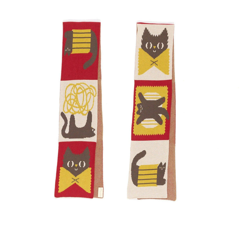 Pasta Cat Mini Scarf