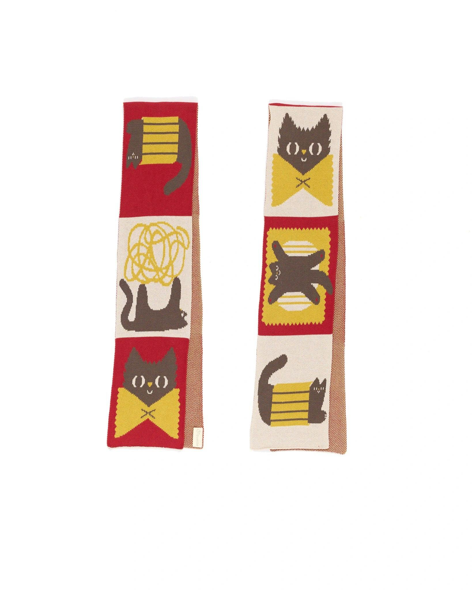Pasta Cat Mini Scarf