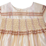 BONPOINT Maruska Baby Dress - Carreaux Ecru