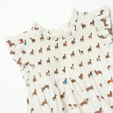 Girls Stevie Dress - Dachshunds in Sweaters