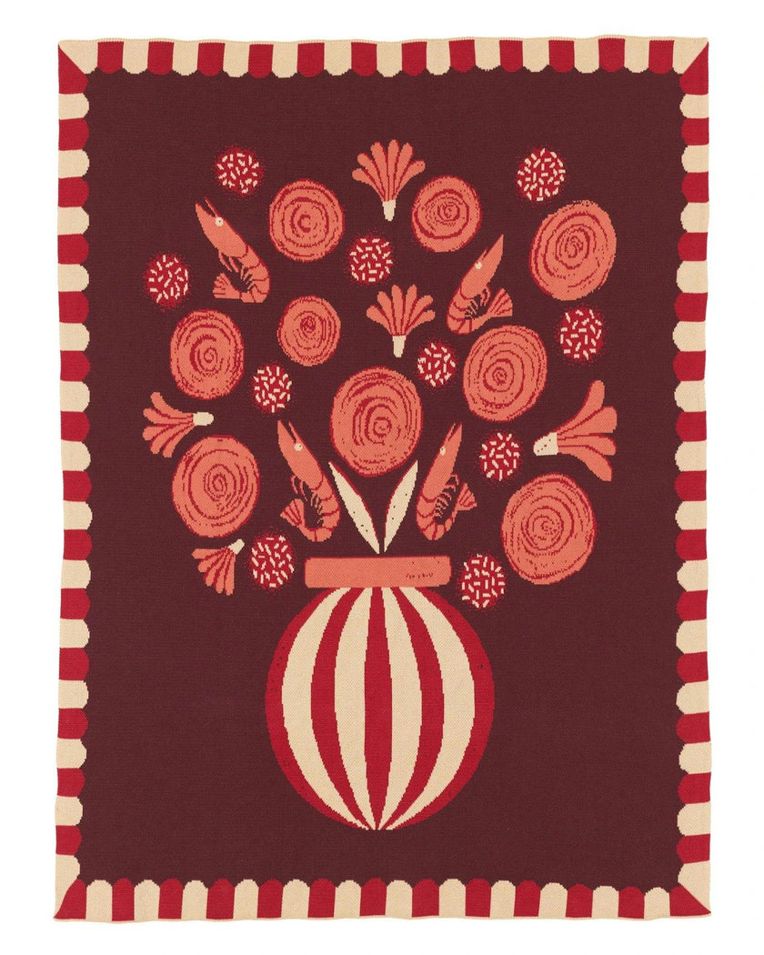 Le Bouquet Knit Blanket