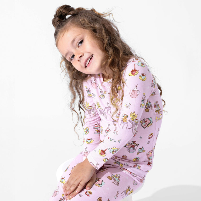 Tea Party Bamboo Kids Pajamas