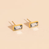 April Birthstone Stud Earrings