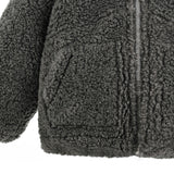 Gray Zip Fleece Jacket
