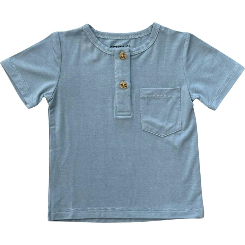 Boy's Short Sleeve Henley Shirt