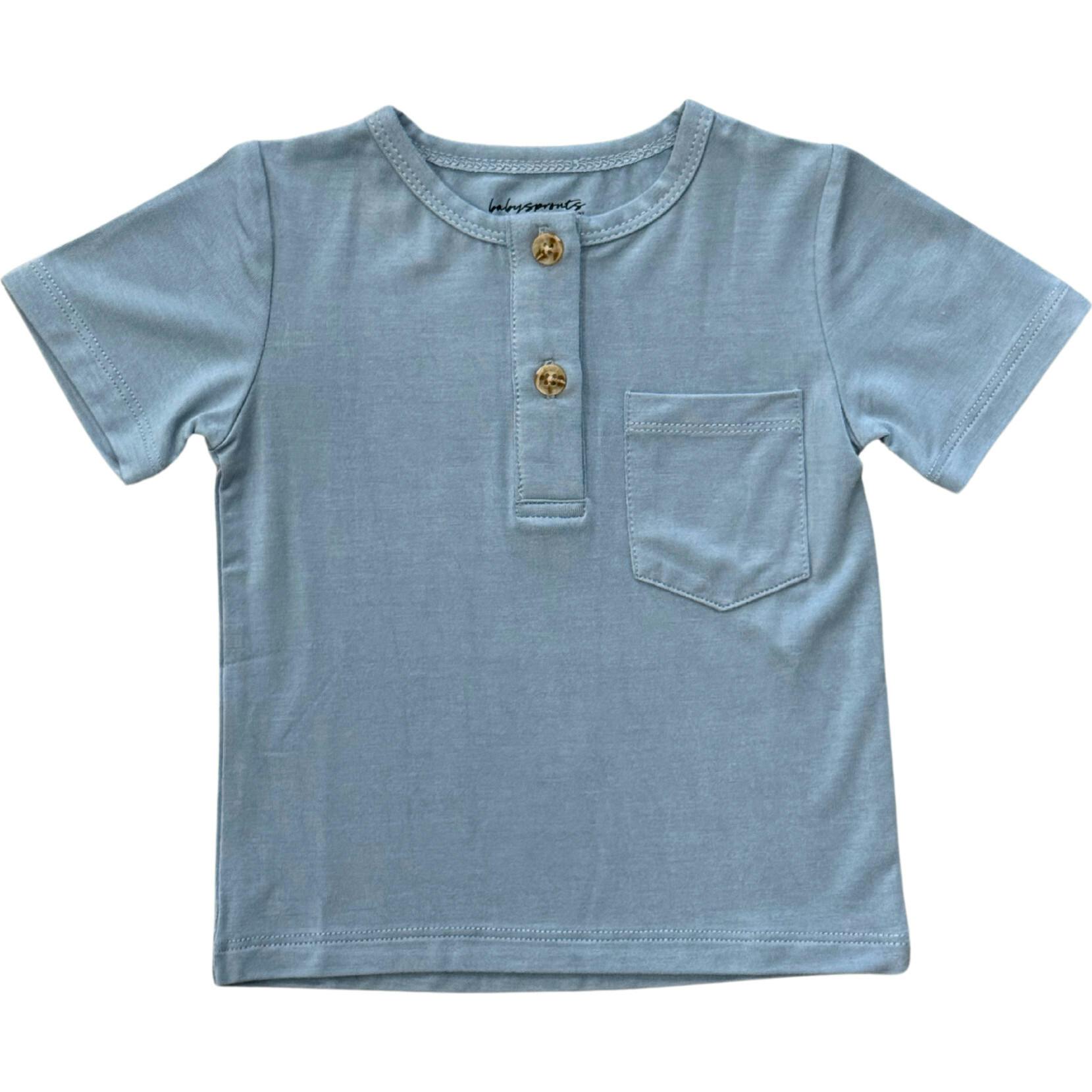 Boy's Short Sleeve Henley Shirt