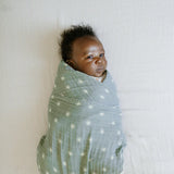 Organic Cotton Muslin Crib Sheet - Sand Stripe