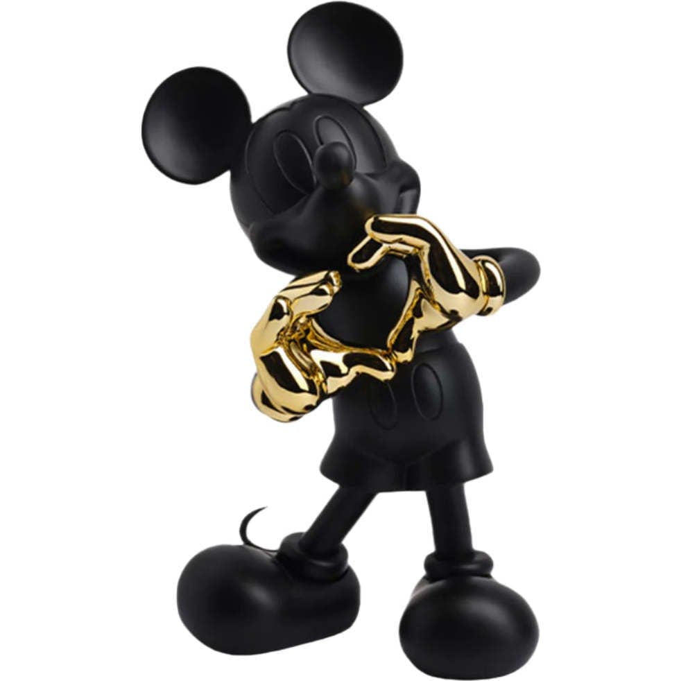 Mickey WITH LOVE Black & Gold 12in