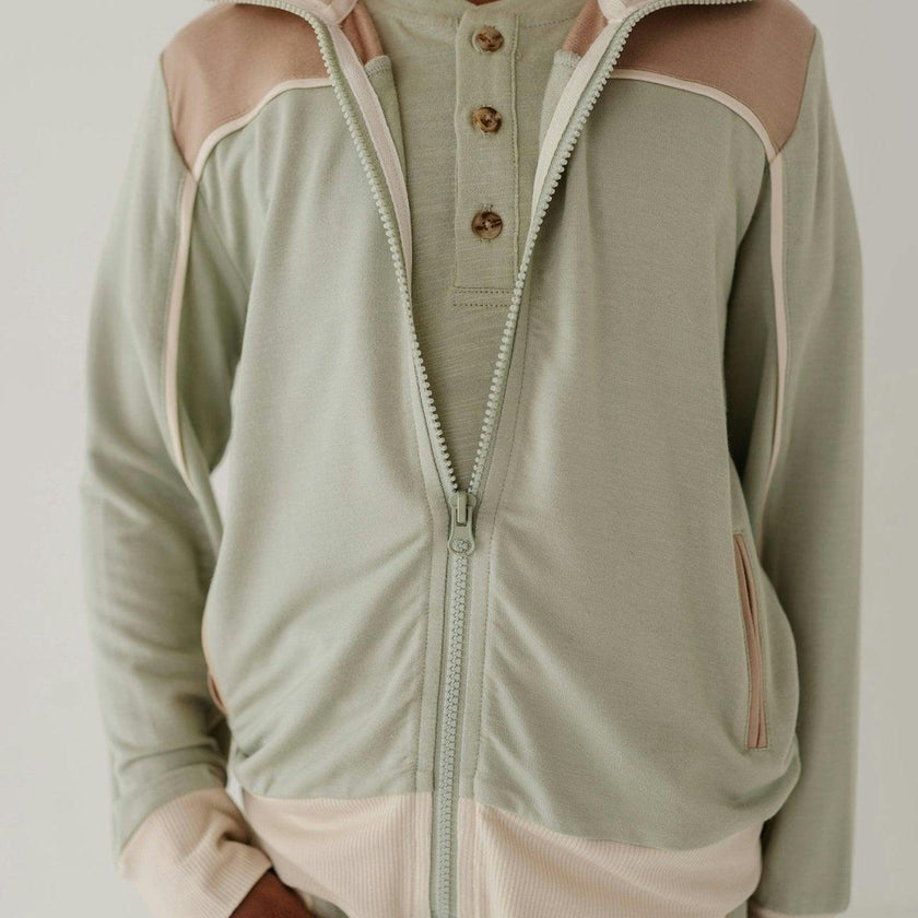 Track Zip Front Jacket Desert Sage