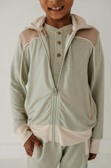 Track Zip Front Jacket Desert Sage