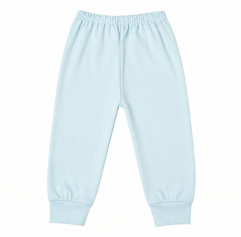 Blue Classic Pants in Pima Cotton