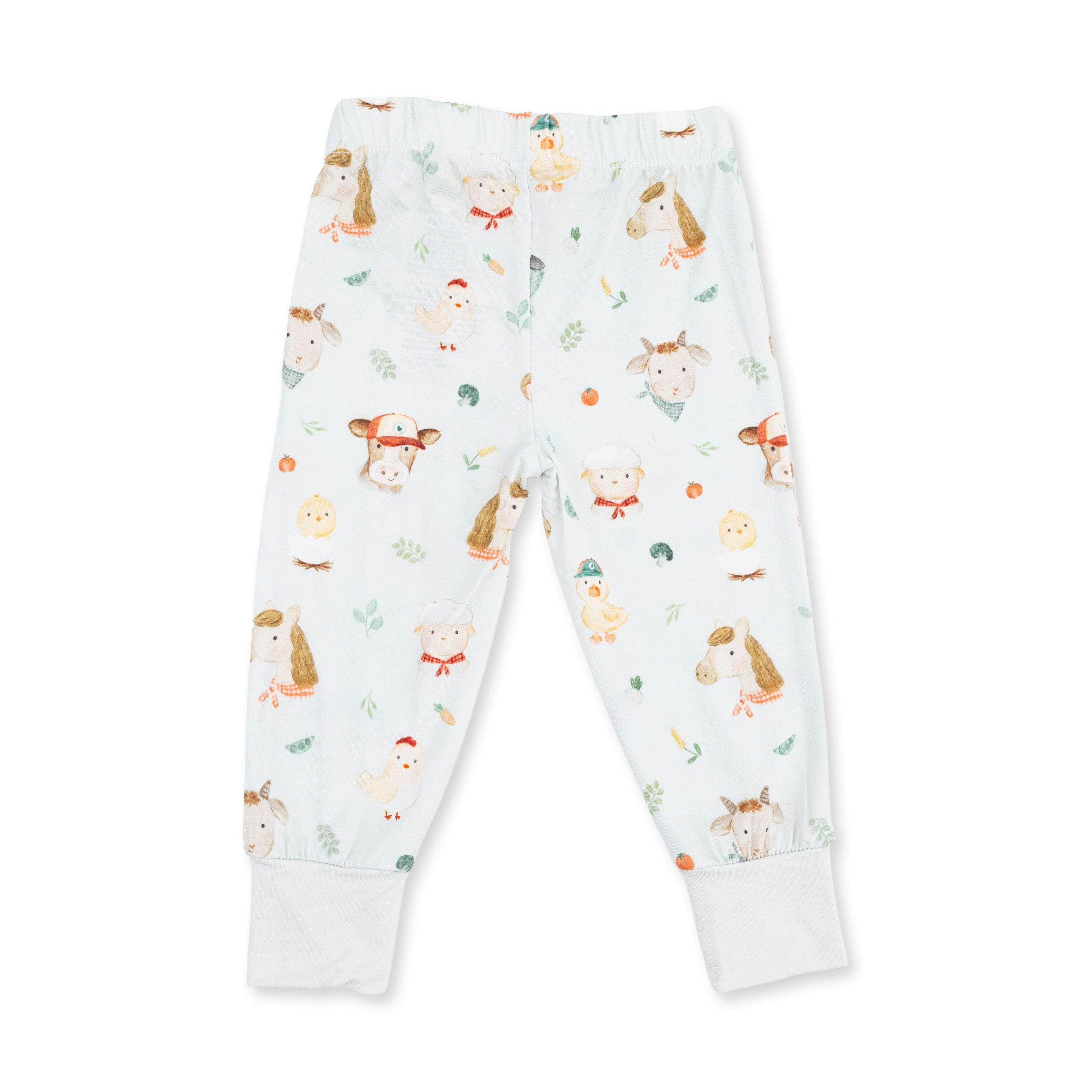 Baby Farm Faces - Short Sleeve Loungewear Set