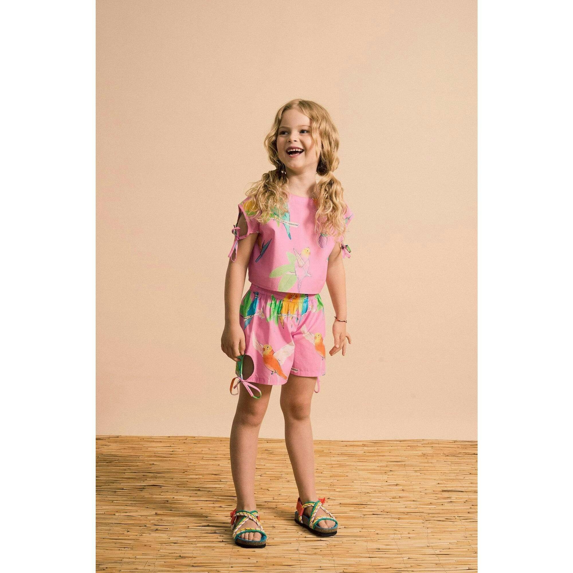 BIRDS TOP PINK