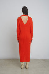 Women's Vera Wide Rib Knit Long Sweater Dress