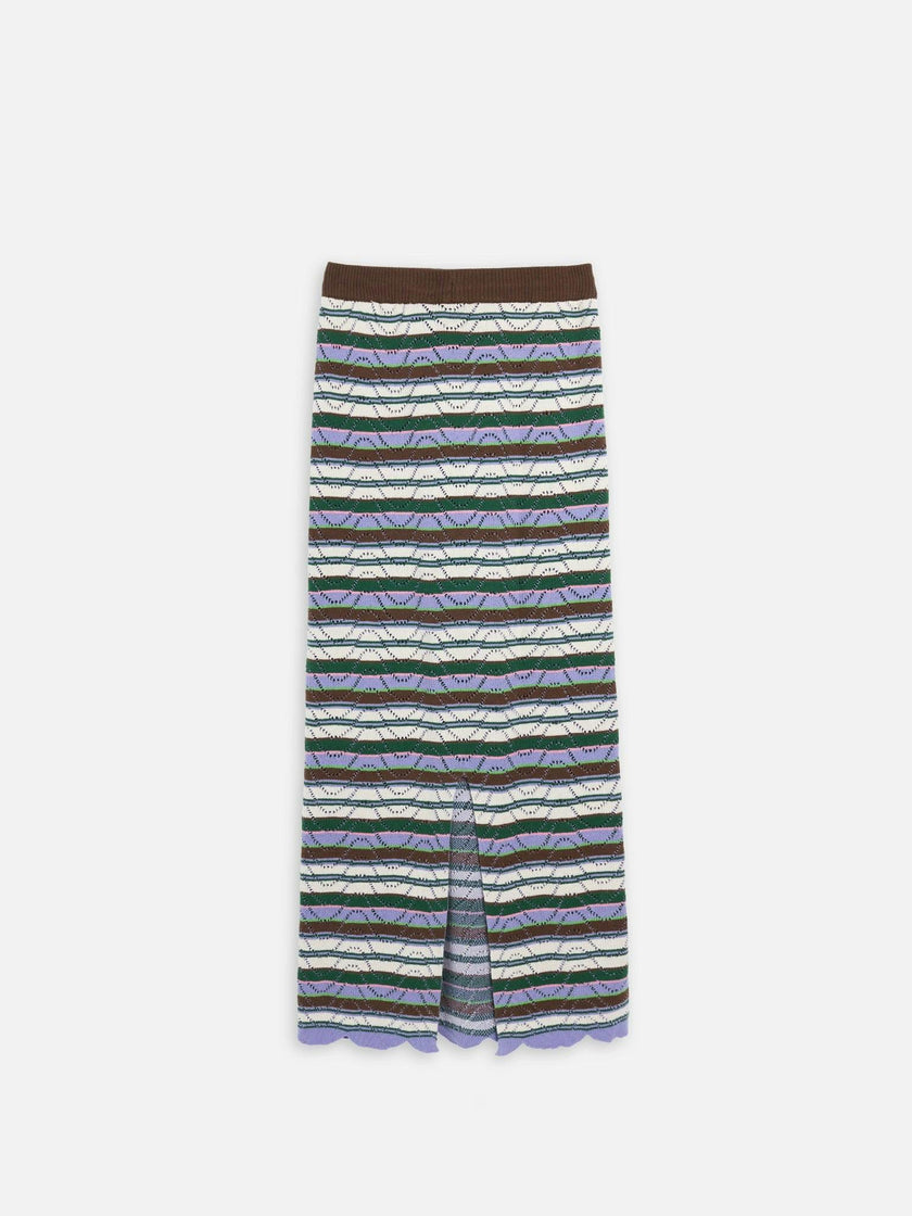 women's organic cotton midi skirt – juicy grape