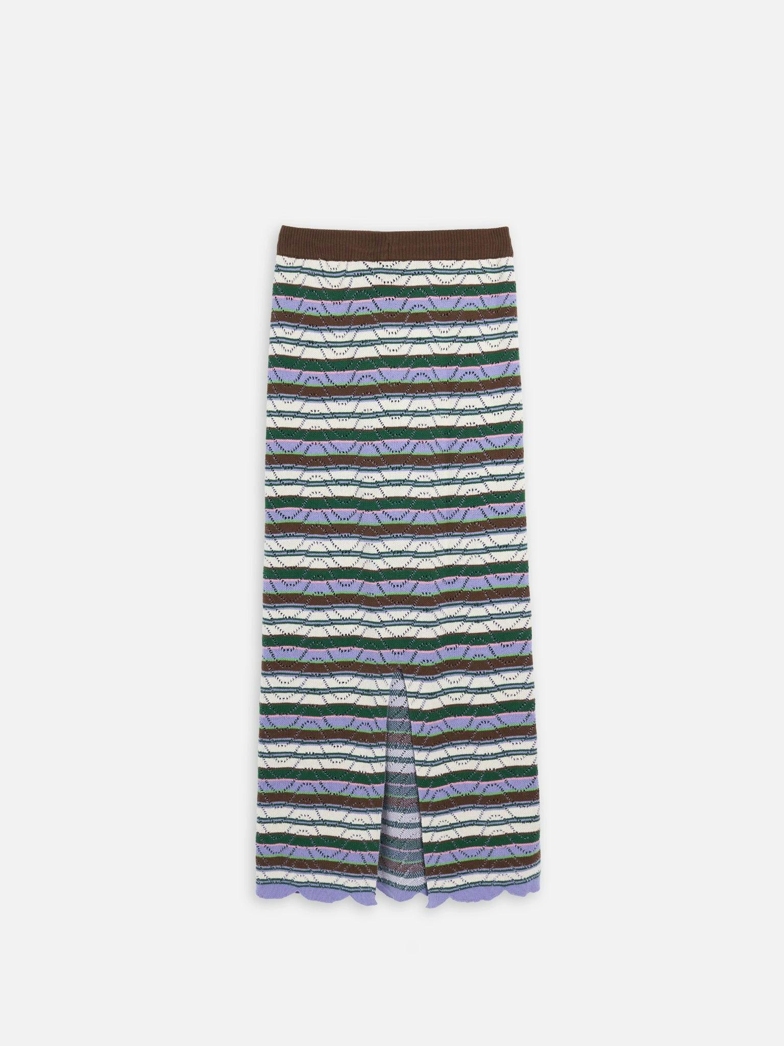 women's organic cotton midi skirt – juicy grape