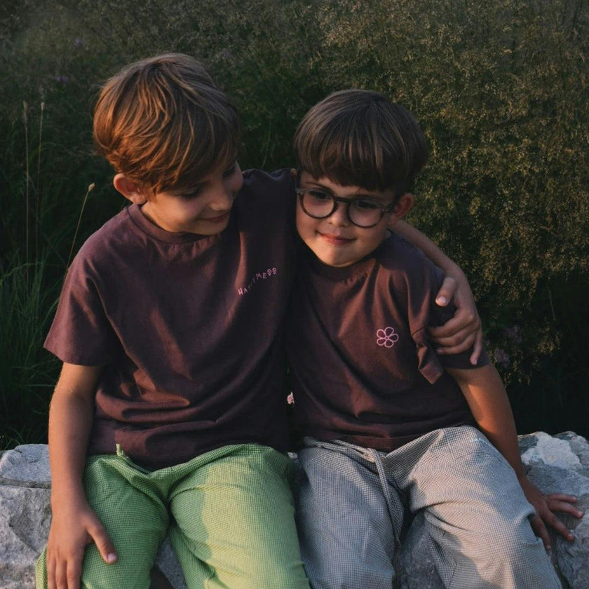 children's vichy trousers - matcha green