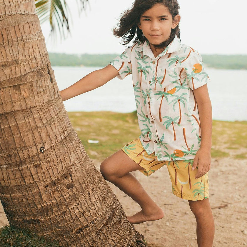 PALMERAS AMARILLO - SWIMSHORTS