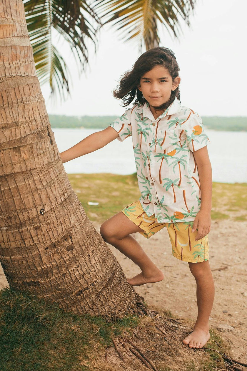 PALMERAS AMARILLO - SWIMSHORTS