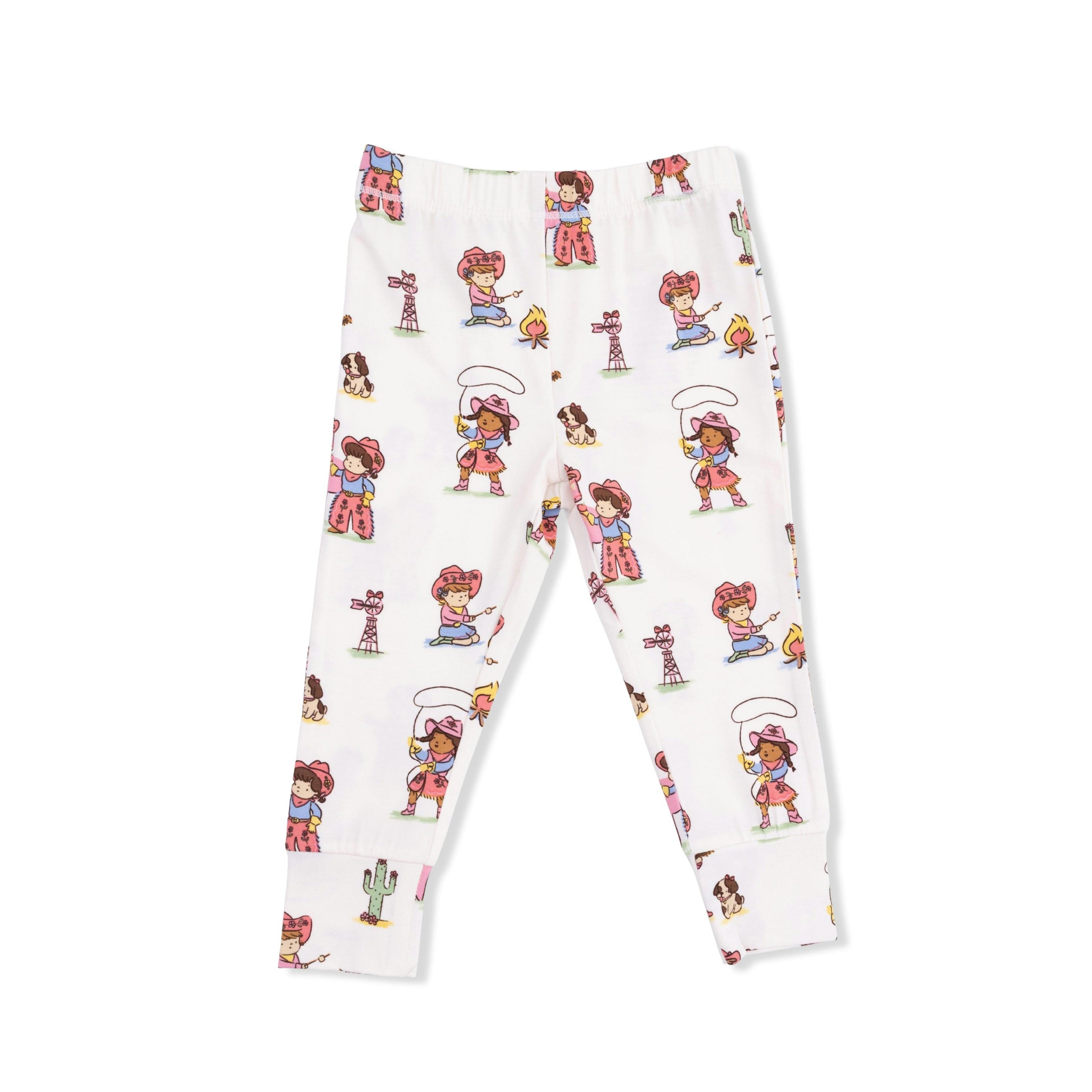 Vintage Cowgirls - Short Sleeve Loungewear Set