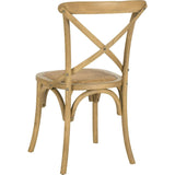Set of 2 Franklin X Back Farmhouse Chairs
