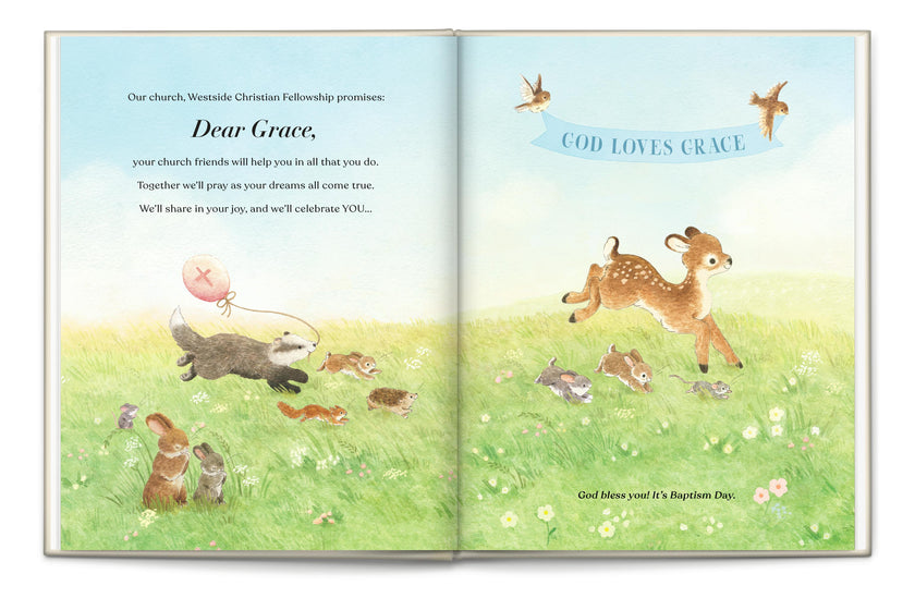 Baptism Promises Personalized Book