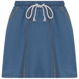 Denim Panel Skirt