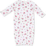 Pink Rosettes - Kimono Gown & Knot Headband