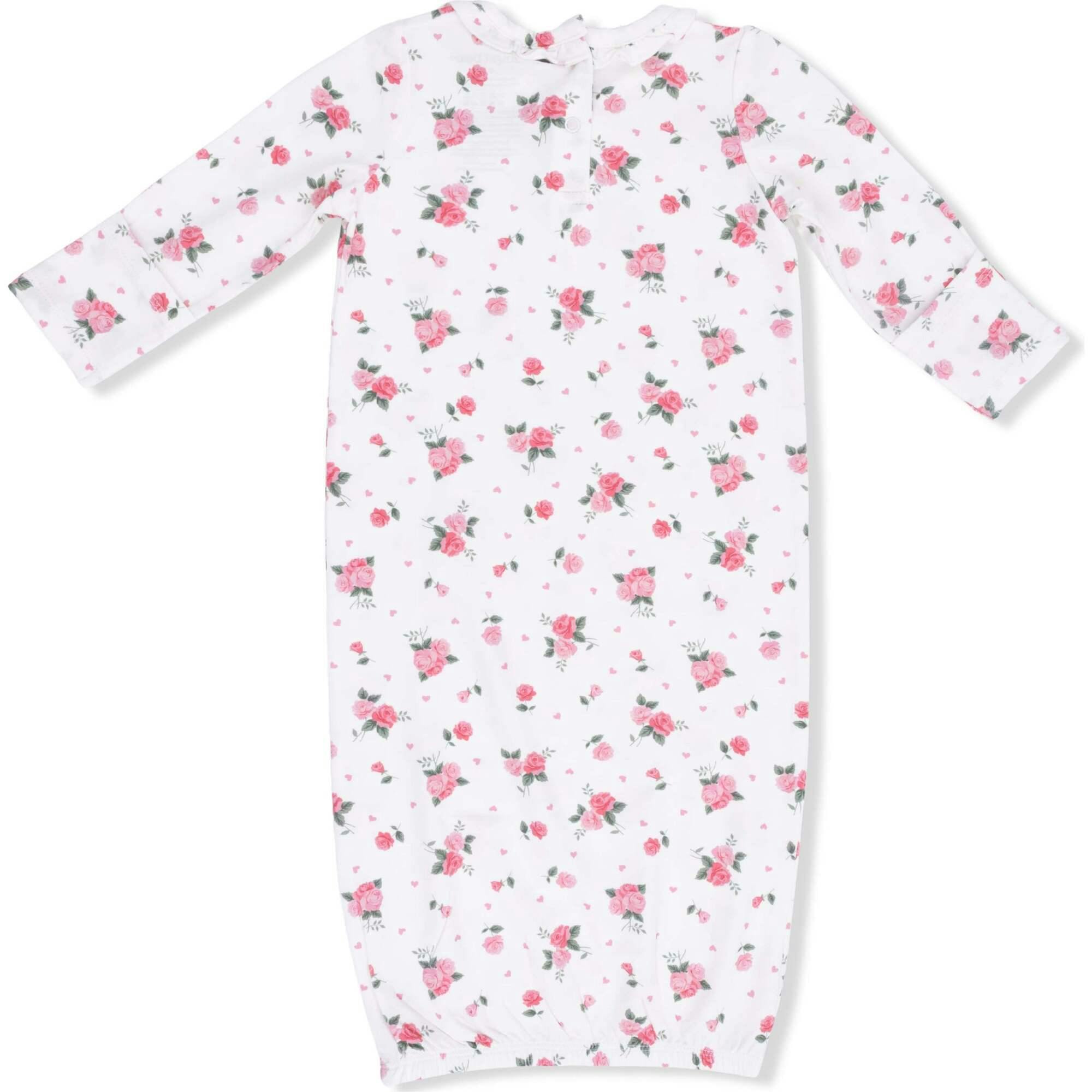 Pink Rosettes - Kimono Gown & Knot Headband