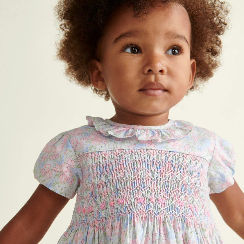 Hand-Smocked Baby Dress