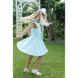 Printed Knit Tulip Twirl Dress
