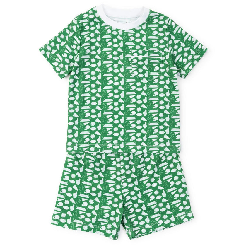 Charles Boys' Short Set - Pep Rally Green