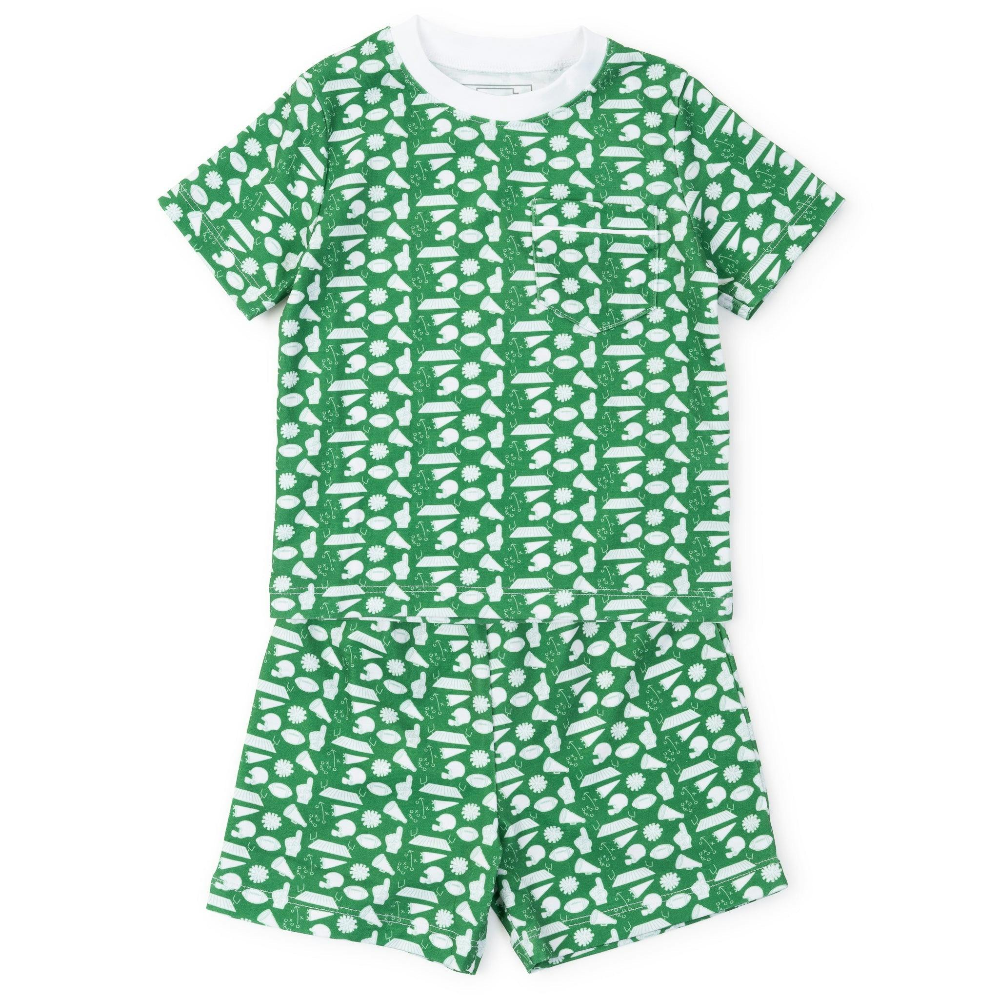 Charles Boys' Short Set - Pep Rally Green