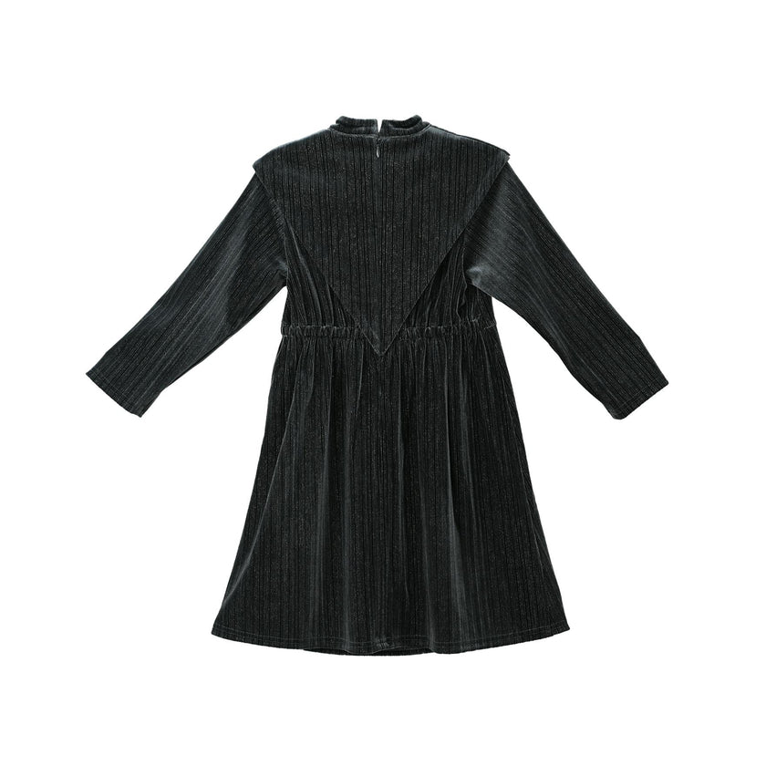 Leila dress (gray velvet)