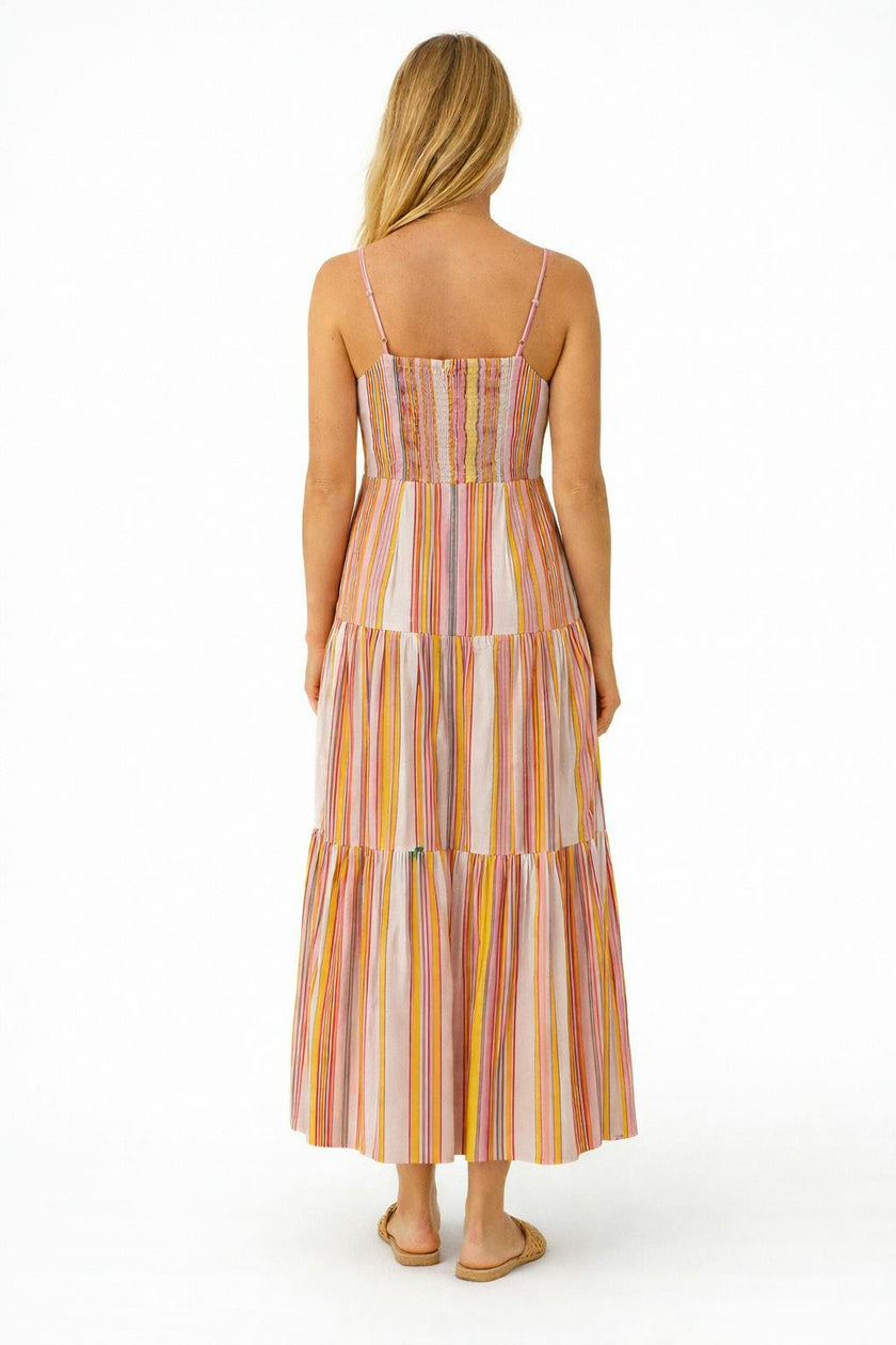 Taylor Candy Stripe Midi Dress