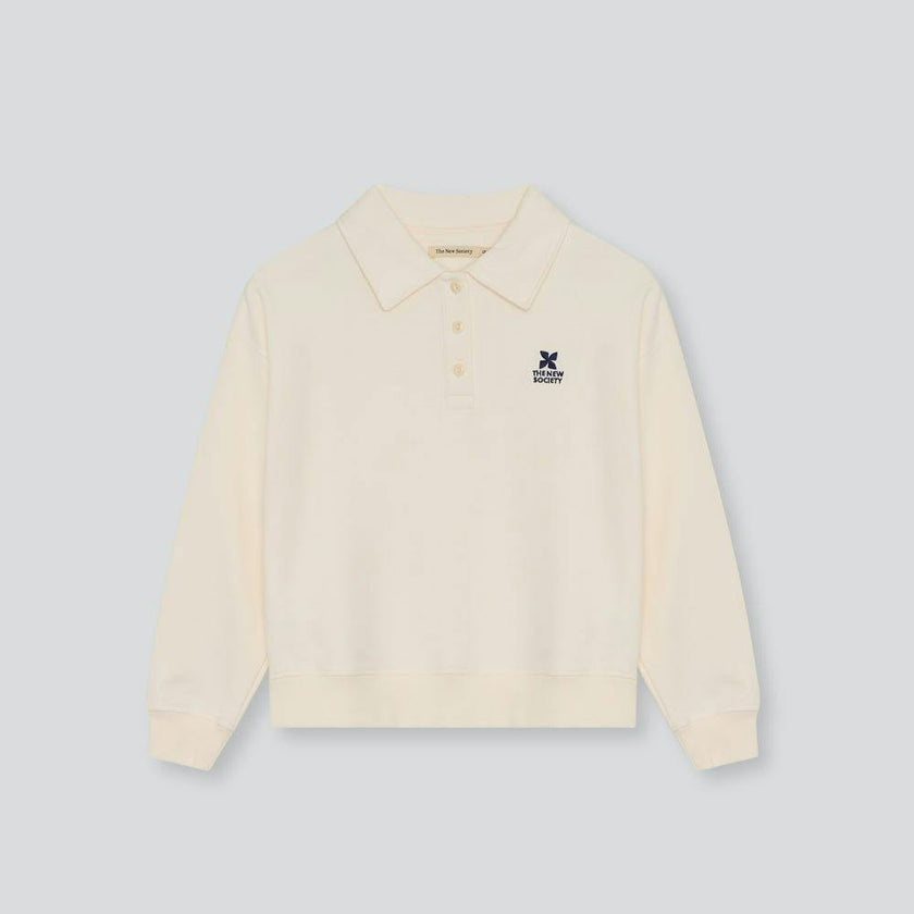 TNS Logo Teen Polo Ecru