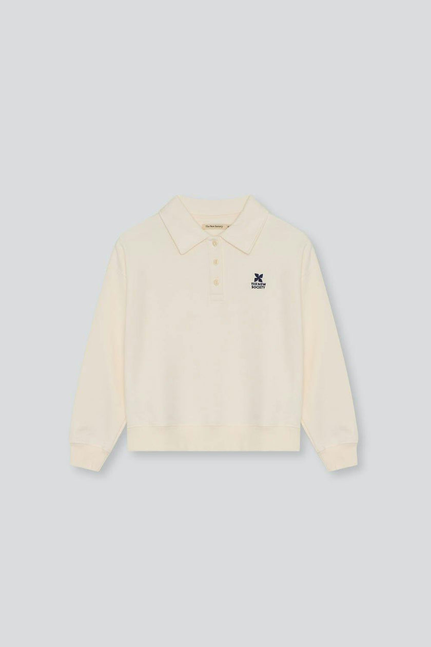 TNS Logo Teen Polo Ecru